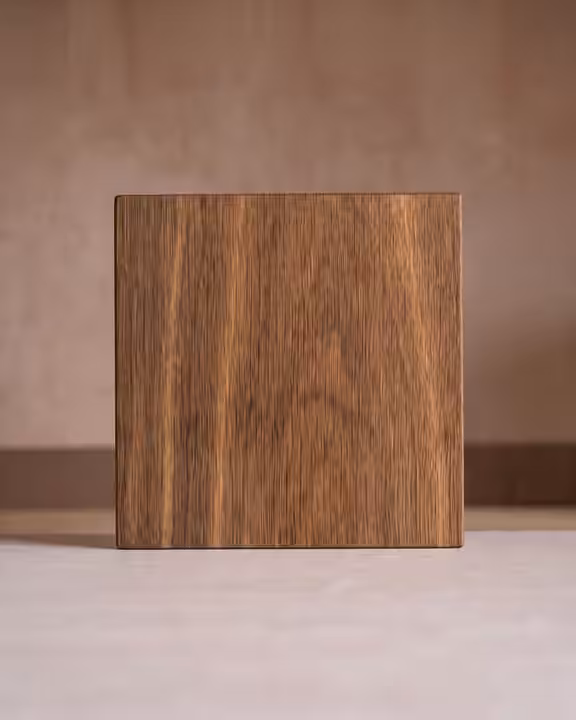 Natural oil wood finish sample