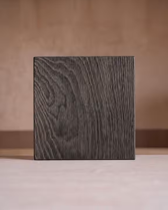 Thermo grey wood finish sample